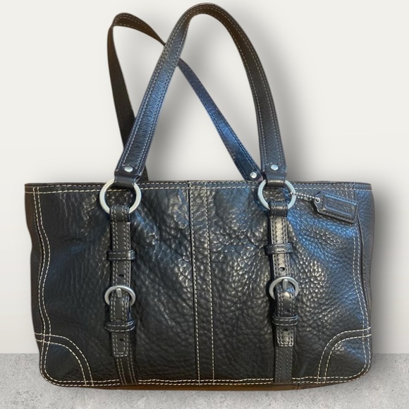 Coach Handbags - Coach Chelsea Black Leather Shoulder Handbag F12339 EUC